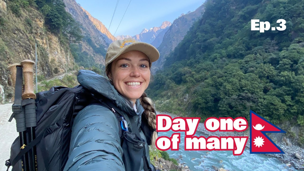 Episode 3  | We're off walking!! | Machha Khola to Jagat | Manaslu Circuit Trek 2024