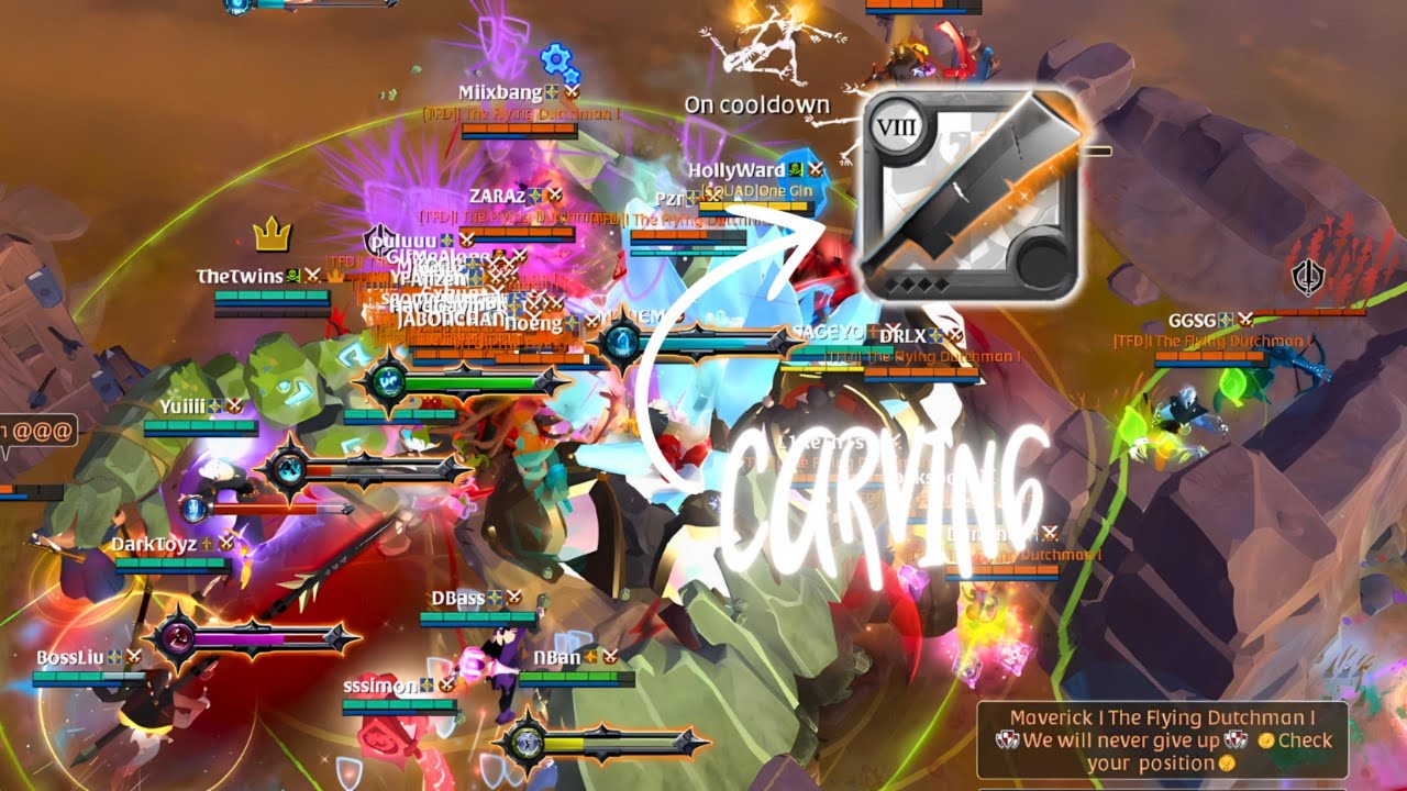 CARVING SWORD 断水剑 | BOMB SQUAD | AS SERVER | ONE GIN | Albion Online ZVZ