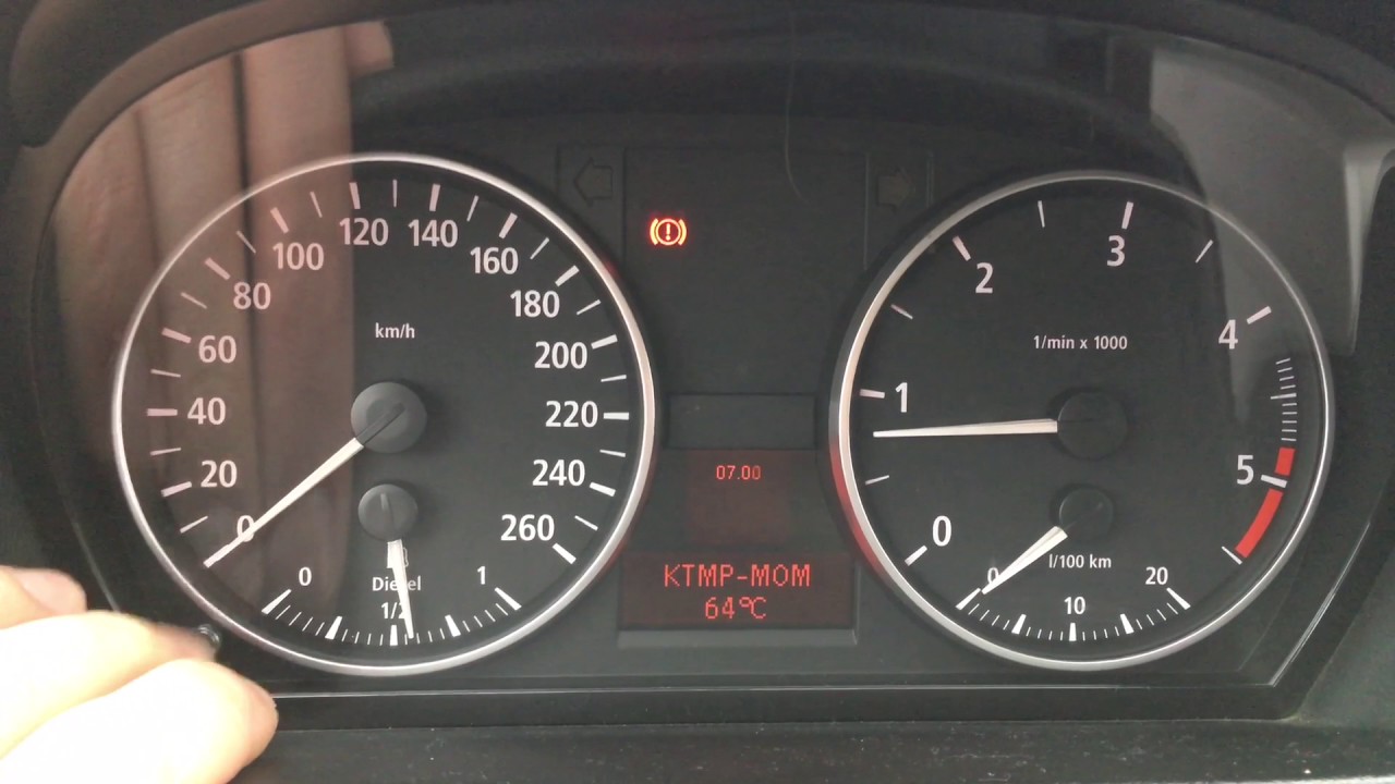 BMW e90, 320d. Meniu secret. Temperatura motor.