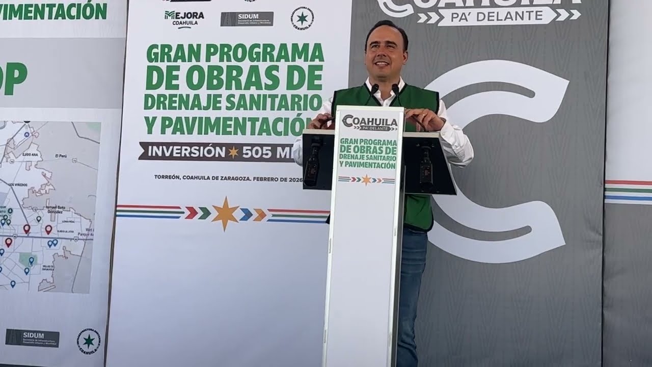 Arranque del Gran Programa de Obras de Drenaje Sanitario y Pavimentación en #Torreón.