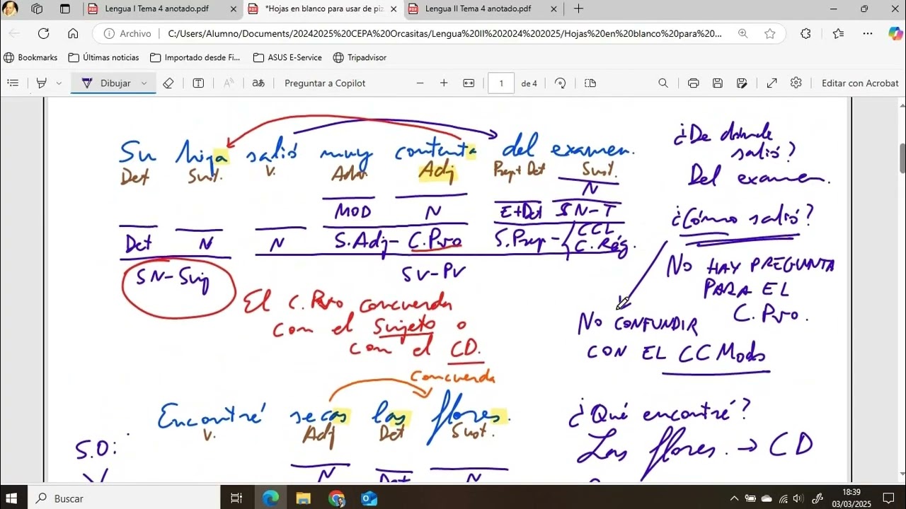 Complemento predicativo (Lengua II ESO Adultos 2026)