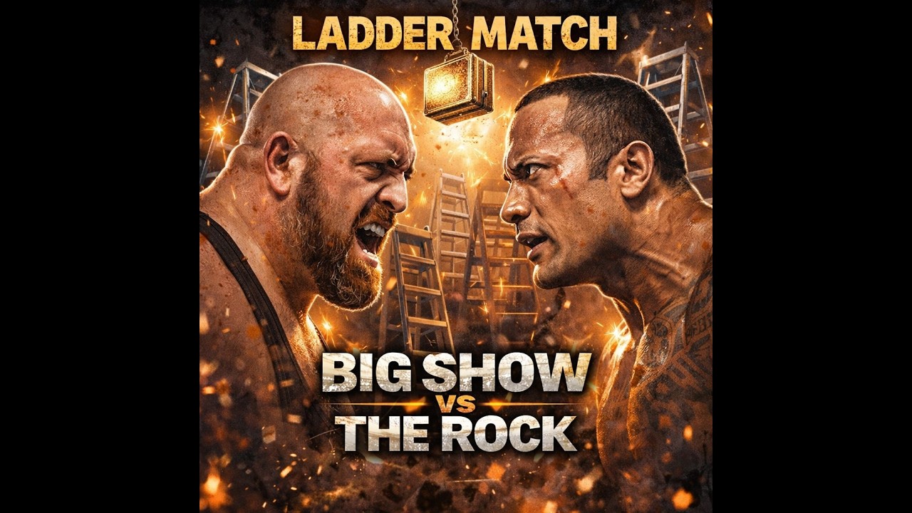 Big Show vs The Rock – Ladder Match Chaos 🔥🪜