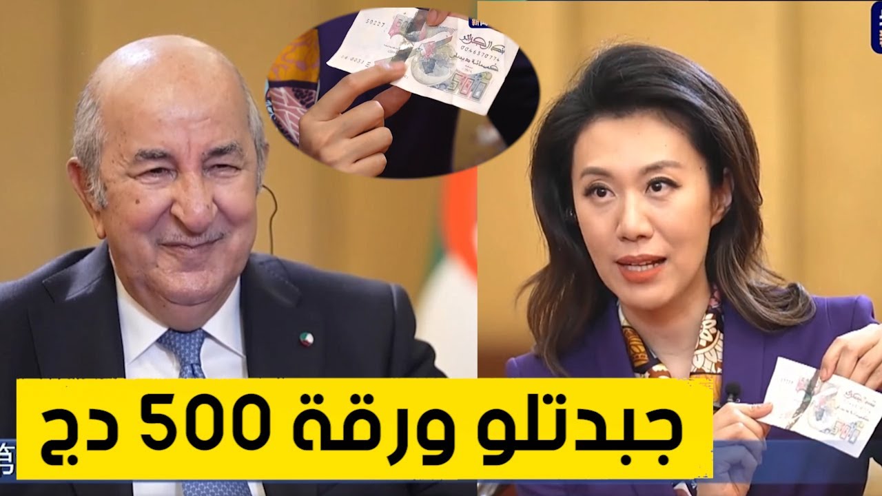 مذيعة صينية تعرض على الرئيس تبون صورة 