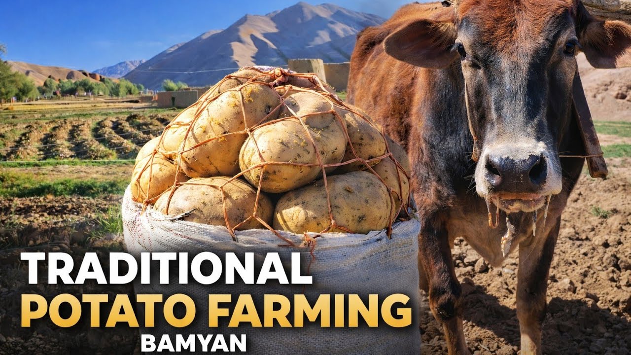 “کاشت و برداشت کچالو (سیب زمینی) به طریقه سنتی | Traditional Potato Farming in Bamyan”