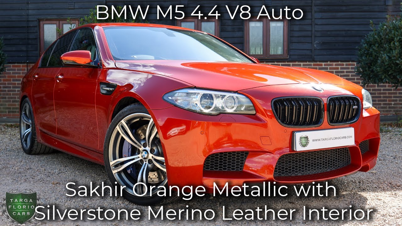 BMW M5 4.4 V8 Auto registered September 2016 (66) finished in Sakhir Orange Metallic