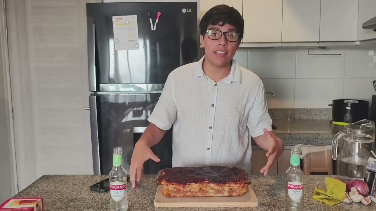 Cocinando con Aipancito Lasaña. FT Colocho de camaraman