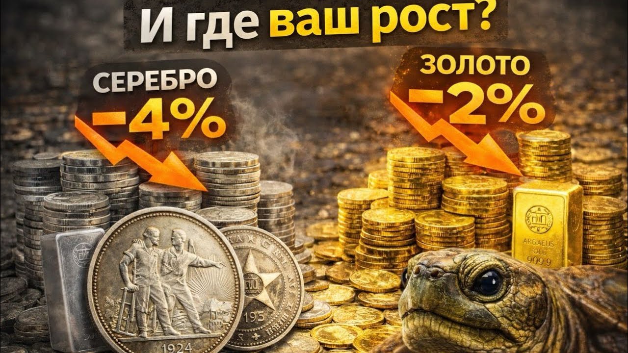 Золотые горы отменяются: что с золотом и серебром сейчас? Невероятный рост рубля 1924! Нумизматика!