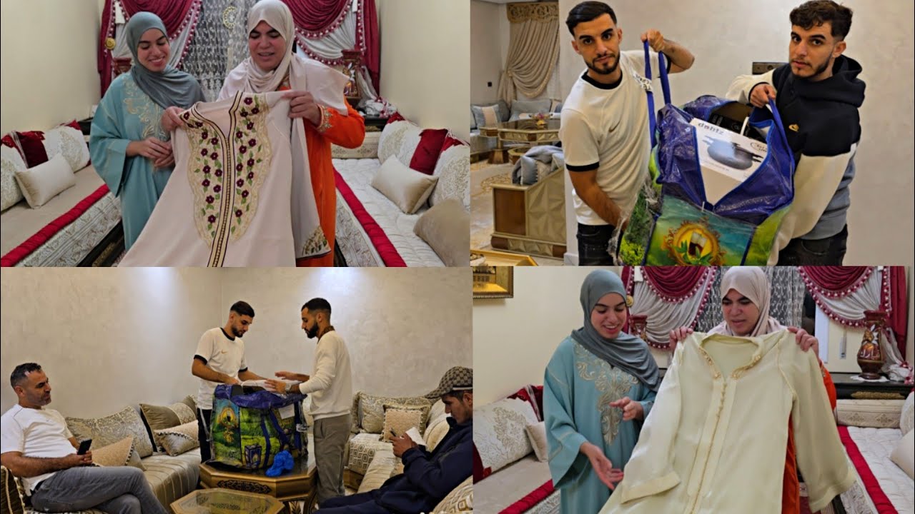 هدايا🎁لسعيدة و عروستها بمناسبة العرس قفطان و كوليا وصلت من عند سعاد