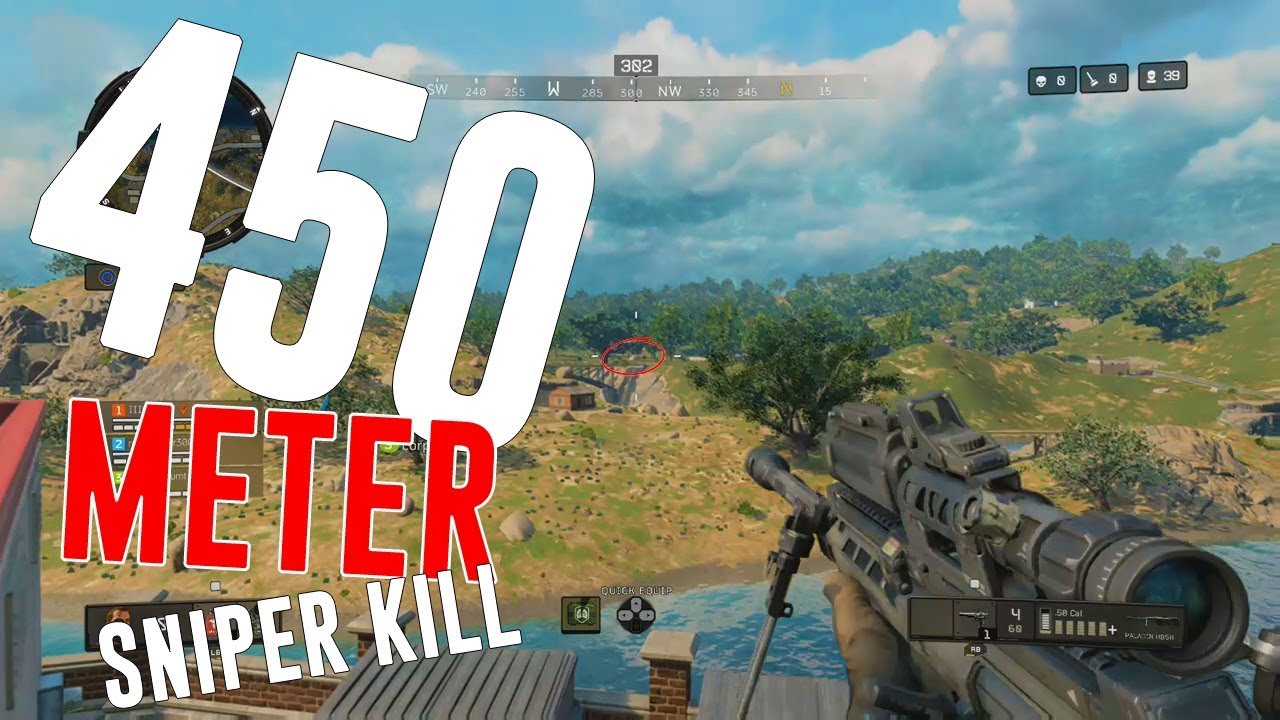 450 Meters My Longest Blackout Sniper Kill - Black Ops 4