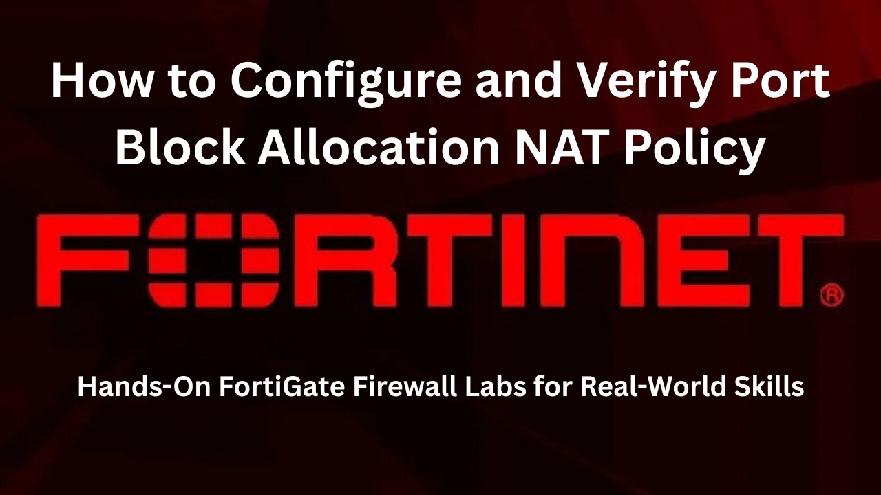 How to Configure and Verify Port Block Allocation NAT Policy | Urdu / Hindi