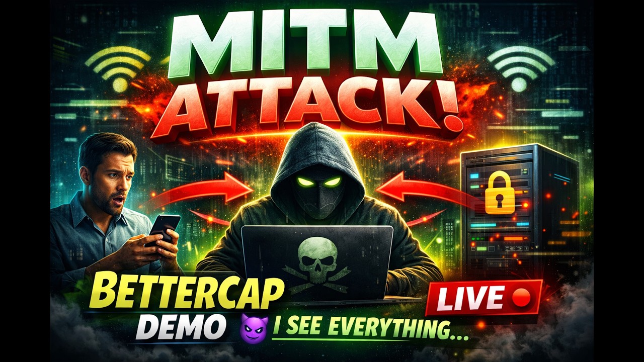 Man in the middle attack with bettercap tool