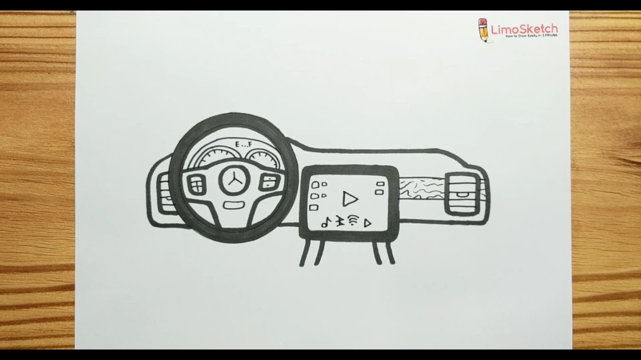 HOW TO DRAWING CAR DASHBOARD