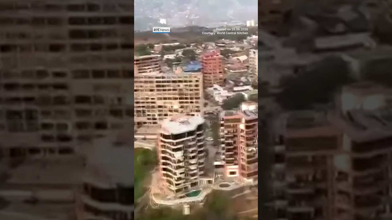 Aerial footage shows destruction in Venezuela after earthquakes #RT&Eacute;News