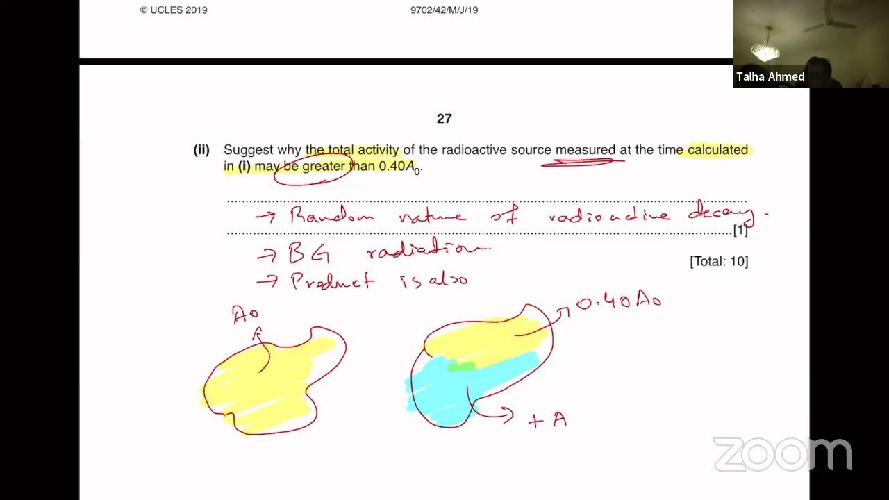 A level Physics 9702 May/June 2019 Paper 42 Past Paper Solution