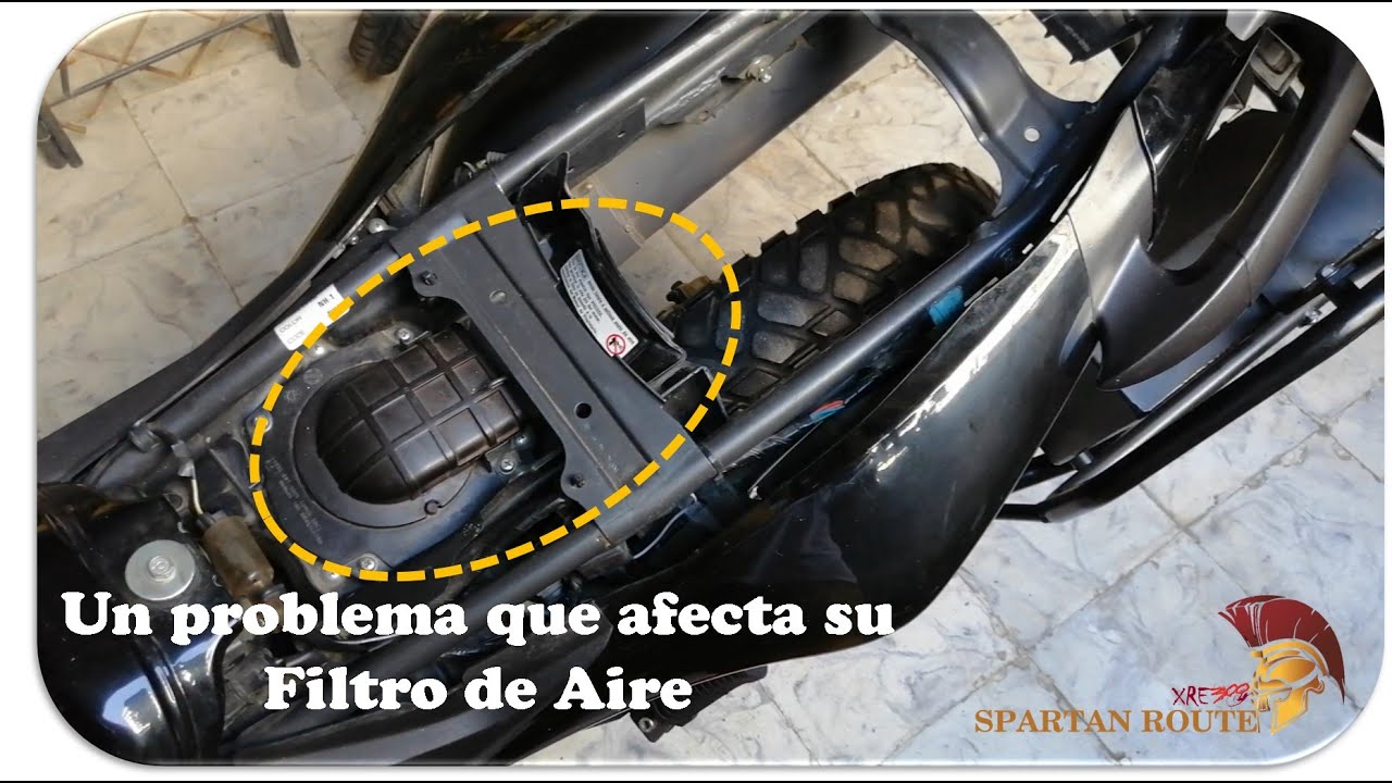 XRE300: cuidado con el filtro de aire.