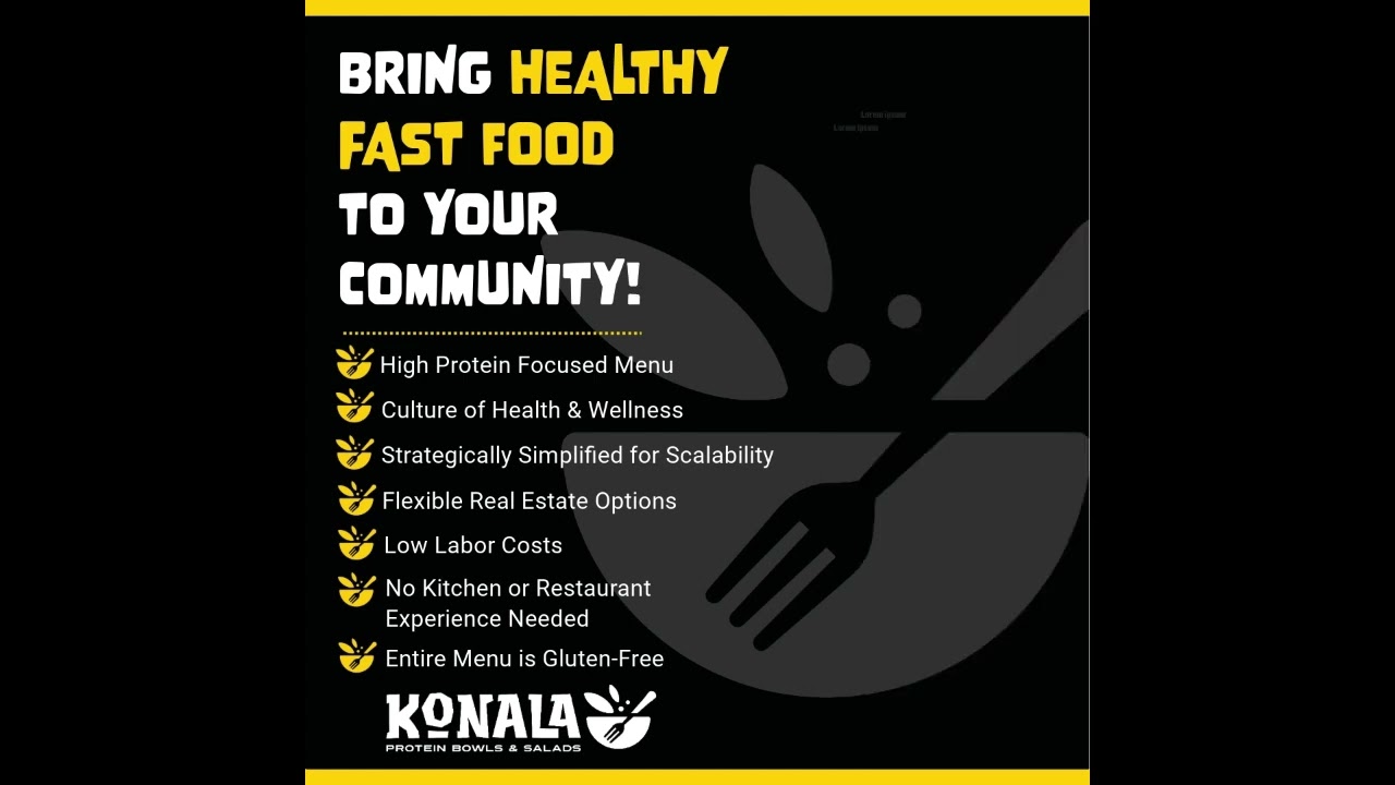 The First Every Healthy Fast Food Franchise Opportunity is Waiting for You!