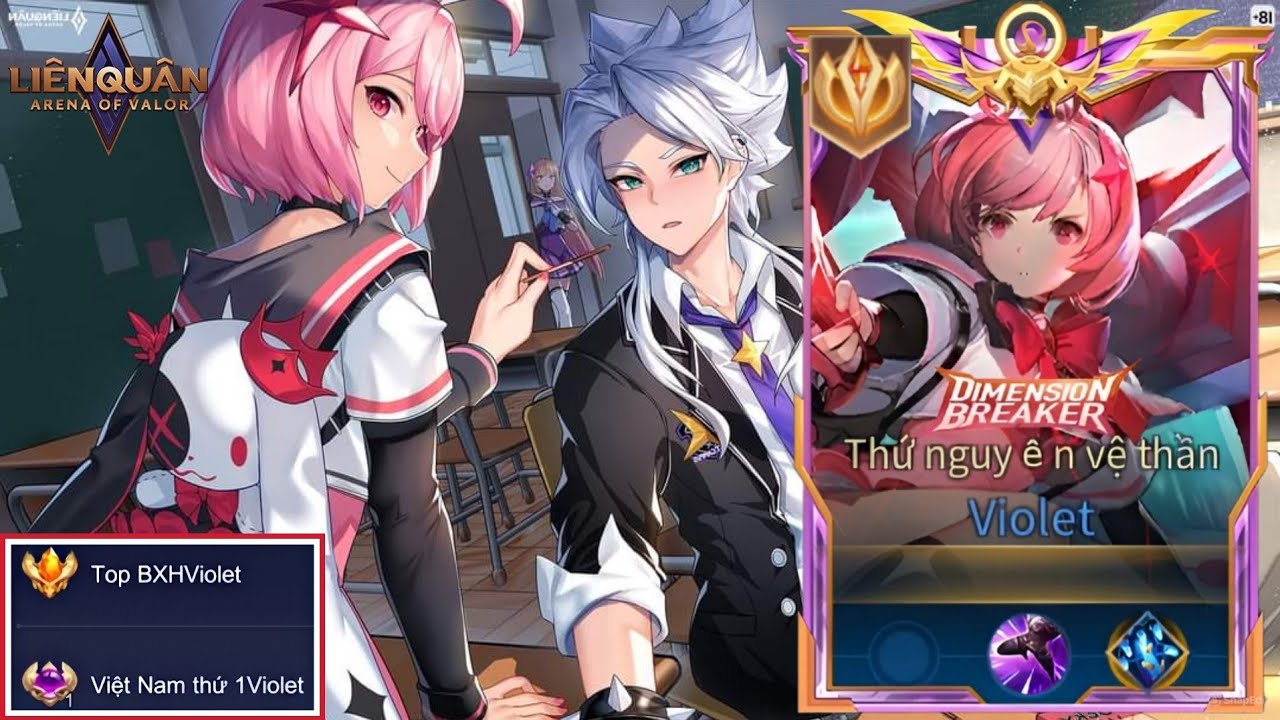 TOP 1 Violet - Trang Bị Bảng Ngọc Phù Hiệu + Lối Chơi Mới Đã Giúp Mình Có Chuỗi Win Trên Rank 65*