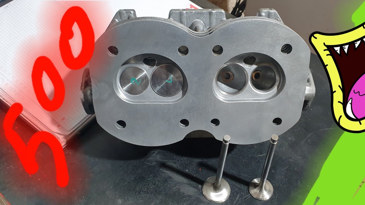 Fiat 500 - Modifiche sulla testata - con verifica al banco flussaggio.👍