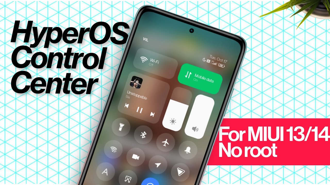 INSTALL HYPER OS (MIUI 15) CONTROL CENTER ON MIUI 13/14!!! NO ROOT