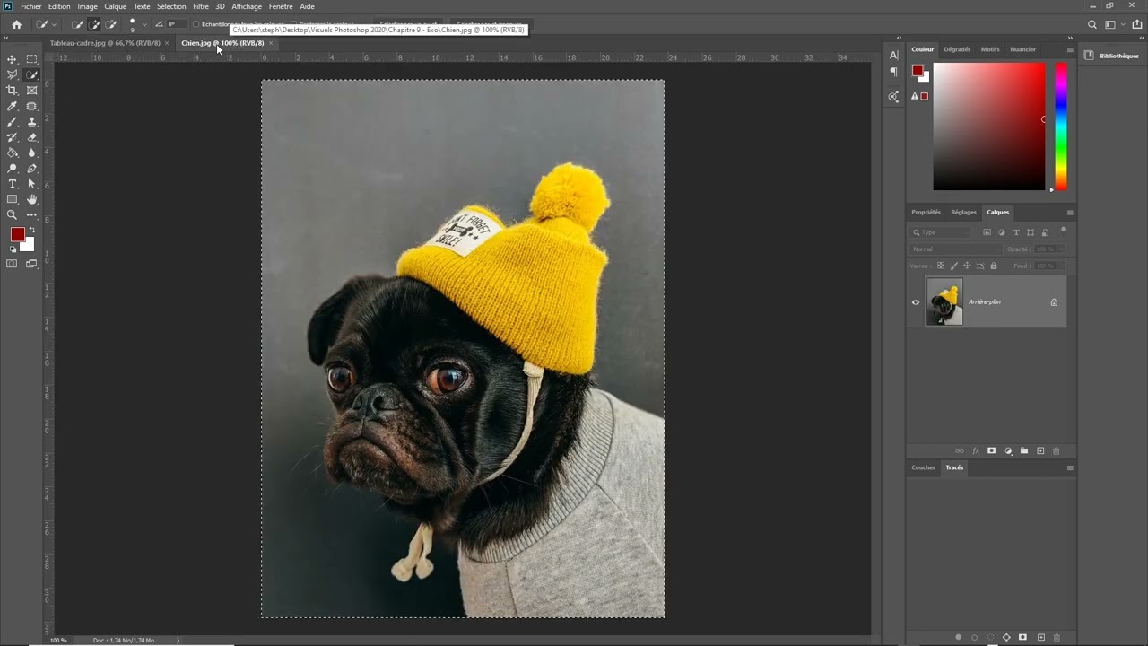 Photoshop (97) : Correction de l'exercice de masques