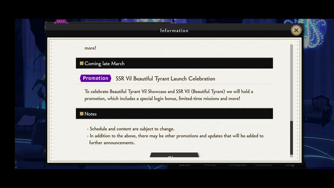 Twisted Wonderland March 2026 Updates 