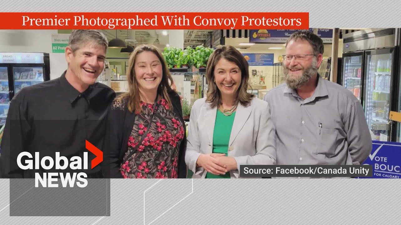 Danielle Smith photo with protestors charged during “Freedom Convoy” raises eyebrows