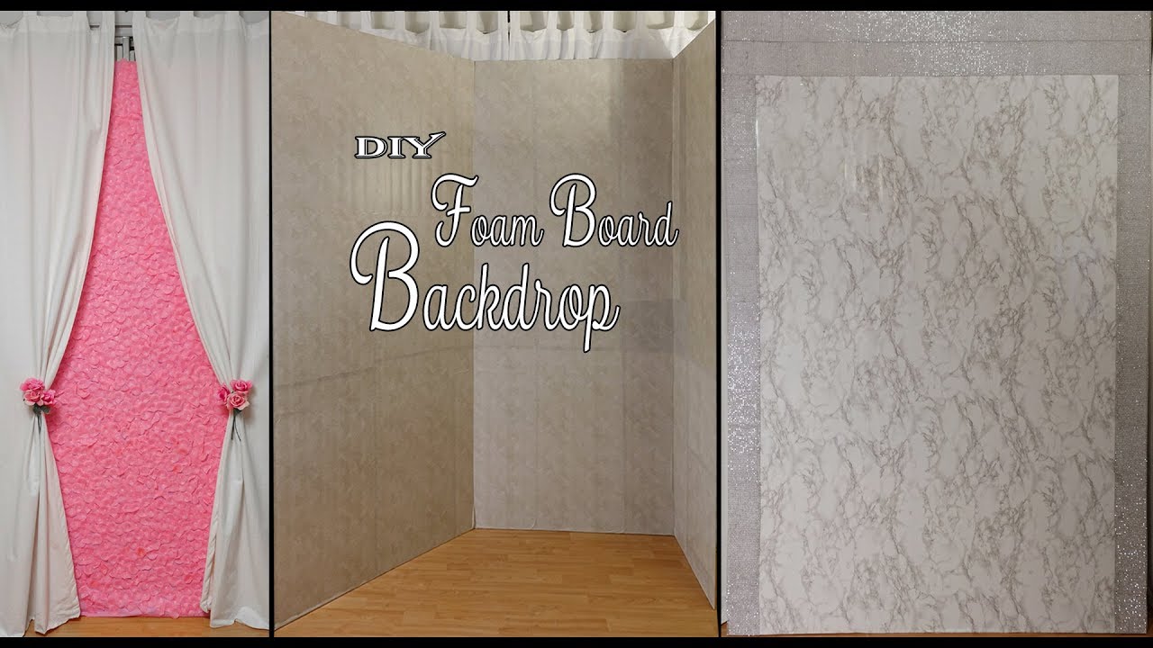 DIY Foam Backdrop / Dollar Tree DIY Backdrop /  Party Decor
