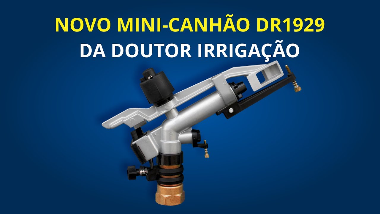 Aspersor Mini Canhão para Irrigação Modelo DR1929 Raio de 16 à 35 metros