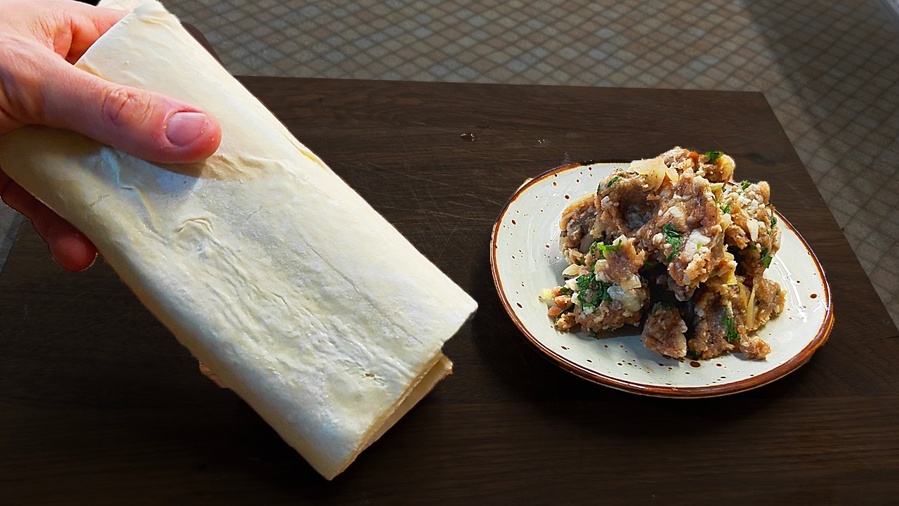 Беру Фарш и Тесто  — и делаю ШЕДЕВР! 🔥 Готовлю уже много лет ВМЕСТО ПИРОЖКОВ с мясом для перекуса