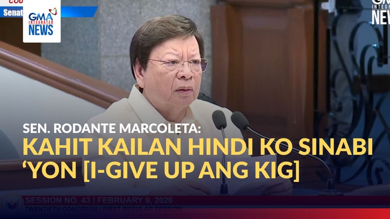 Sen. Marcoleta, itinanggi na hindi niya umano sinabi na 'i-give up' ang KIG | GMA Integrated News