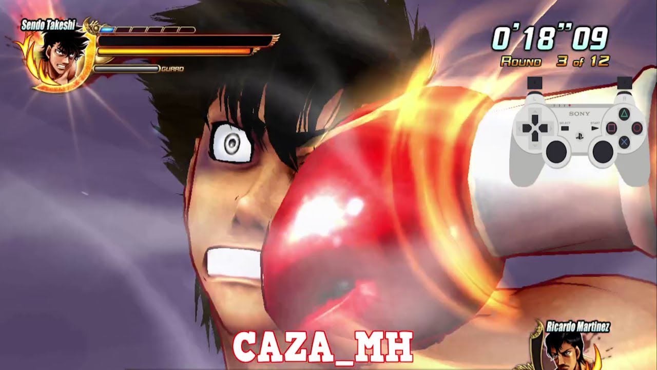 Sendo Takeshi vs Lvl 30 Ricardo Martinez - Hajime No Ippo PS3 Game English Patch + Dlc Boxers