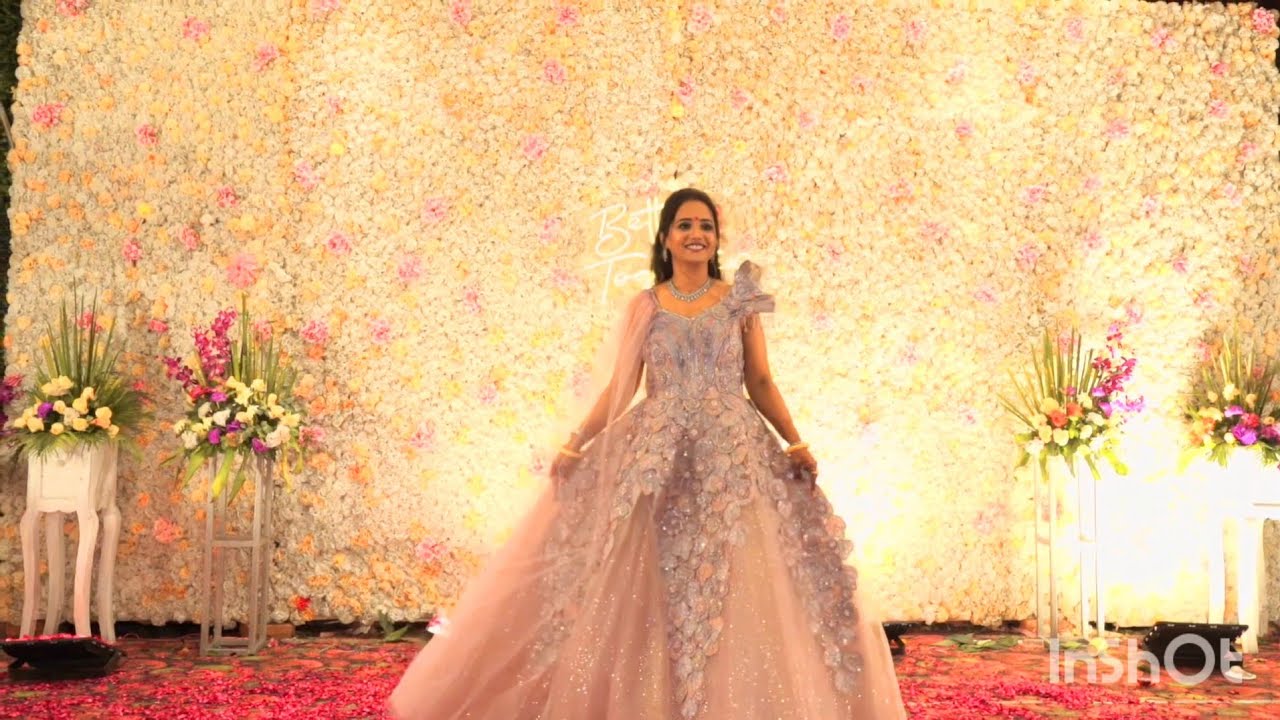 Bride's Surprise Engagement Dance Performance #engagement #engagementdress #engagementdance #snesha