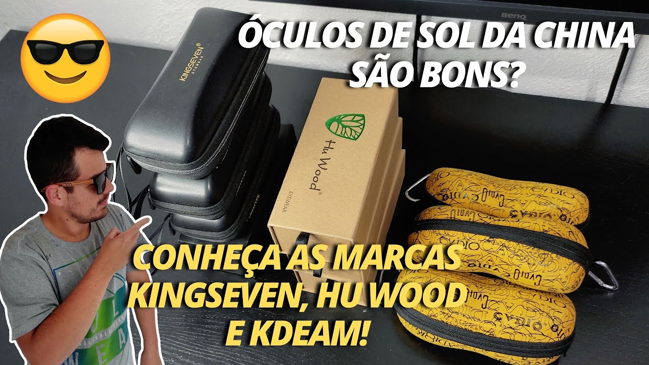 ÓCULOS DE SOL DA CHINA SÃO BONS? CONHEÇA AS MARCAS KINGSEVEN, HU WOOD E KDEAM!