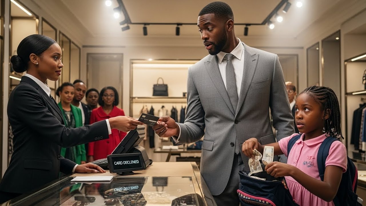 The Billionaire’s Card Declined—Then a Poor Little Girl Did Something No One Expected