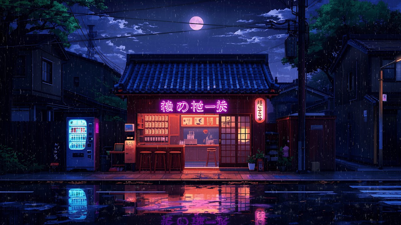 Lofi Rainy Cafe Ambience ☔ Study Beats for Focus & Productivity