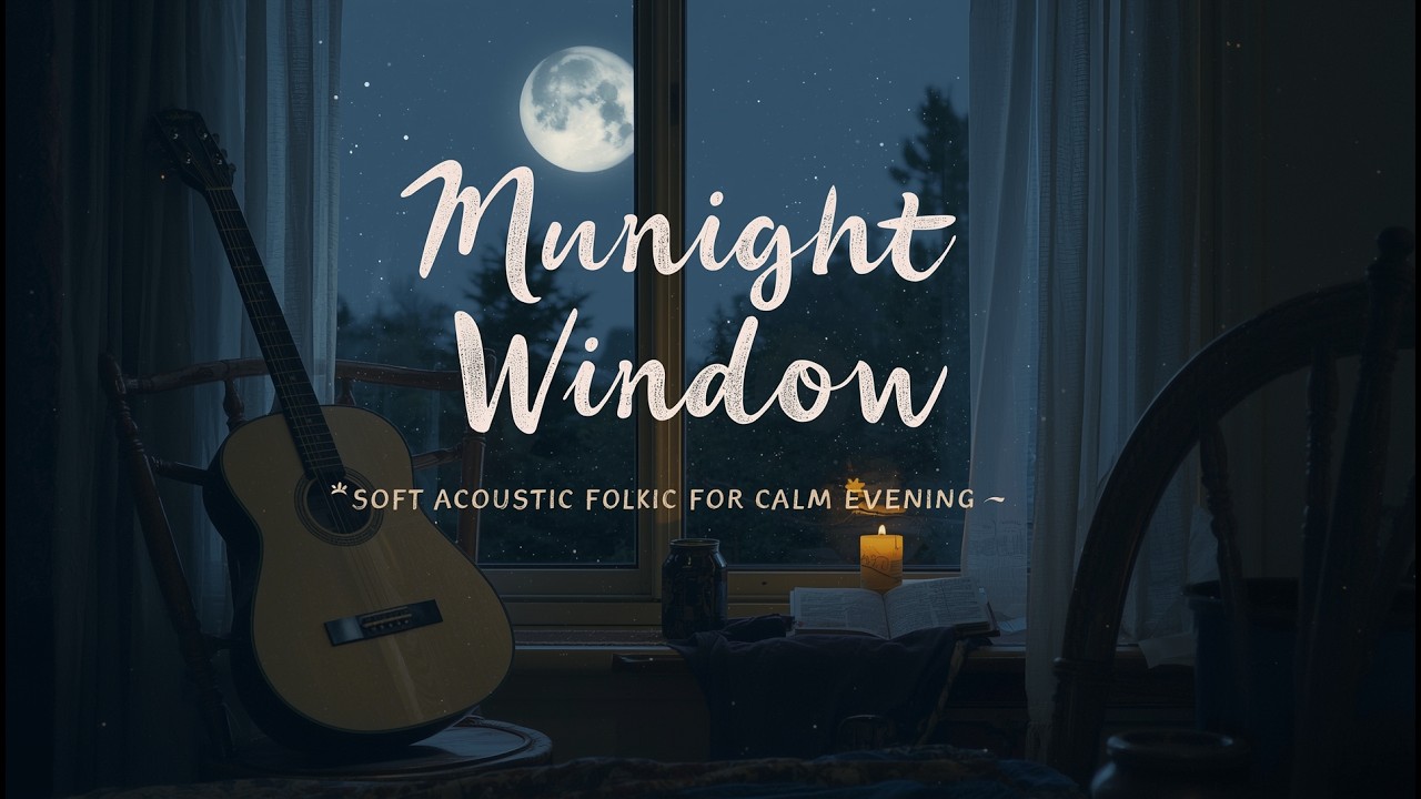 🌙 Midnight Window – Soft Acoustic Folk Music for Calm Evenings