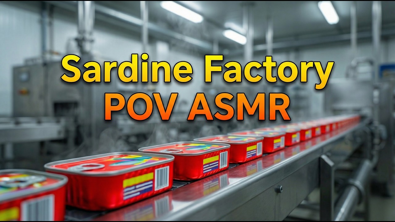 Sardine Factory POV ASMR – From Raw Fish to Store Shelf