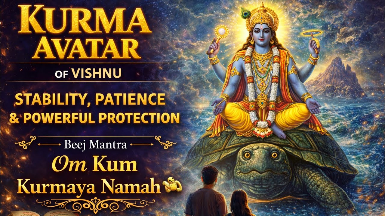 Kurma Avatar of Vishnu 🐢 | Stability, Patience & Powerful Protection Mantra