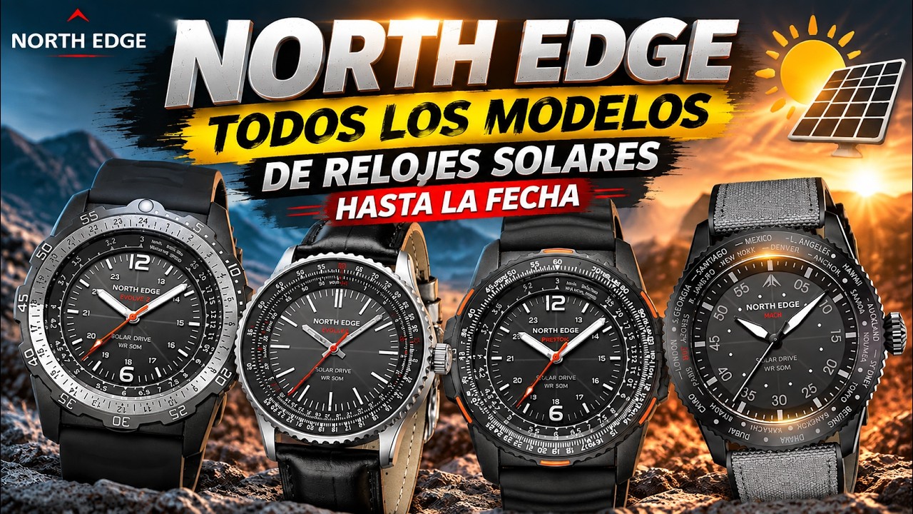 North Edge Todos Los Modelos de Relojes Solares y Revisión Mach 2024