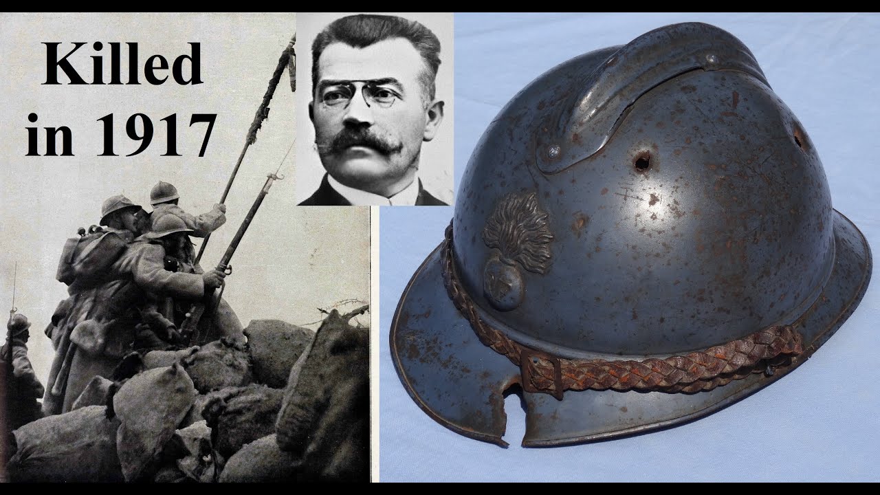 Researching the killed in action helmet of Colonel Robert - A morbid relic from the Hell of WWI