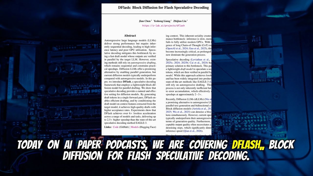 DFlash: Block Diffusion for Flash Speculative Decoding (Feb 2026)