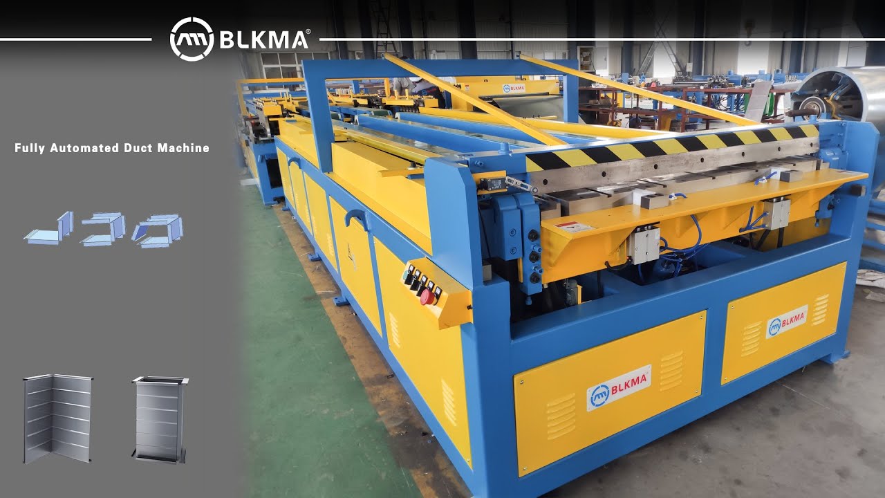 BLKMA® Auto duct line 6/duct coil line/automatic duct forming machine/ Autofold Air Duct making line