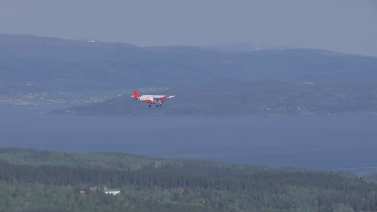Småfly, Steinkjer, Gjørv gård, Oftenåsen - Flying Over Norway