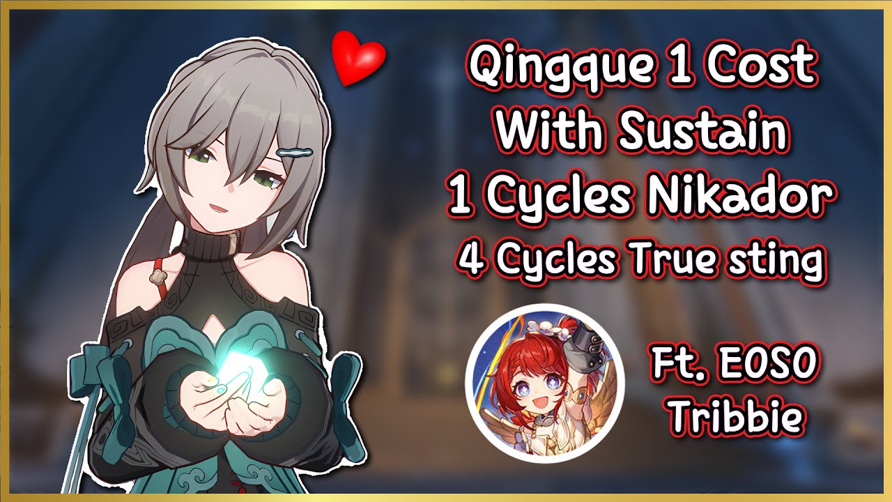 1 Cost Qingque 1 Cycles MoC12 Nikador with Sustain! | 1.0 4 Star DPS Ft. E0S0 Tribbie Showcase!