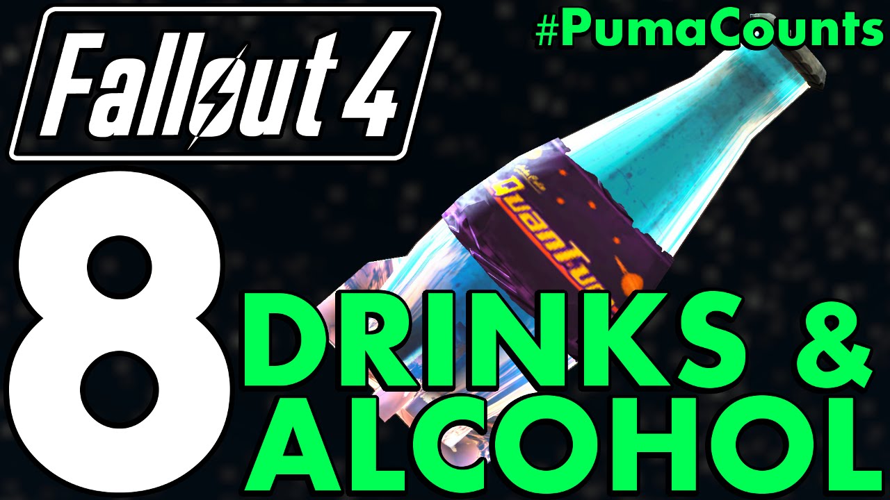 Top 8 Best Drinks, Alcohol and other Liquid Consumables in Fallout 4 #PumaCounts