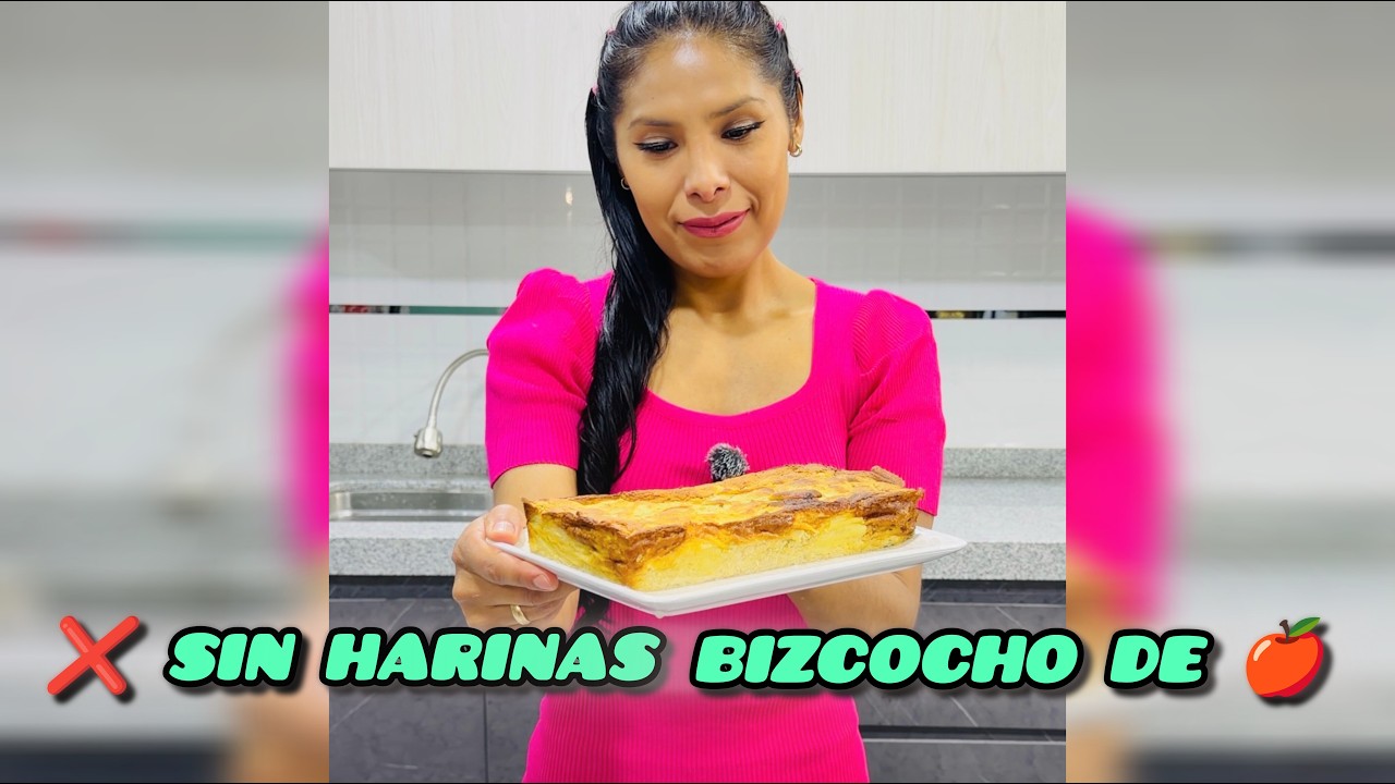 Sin Harinas Bizcocho de manzana
