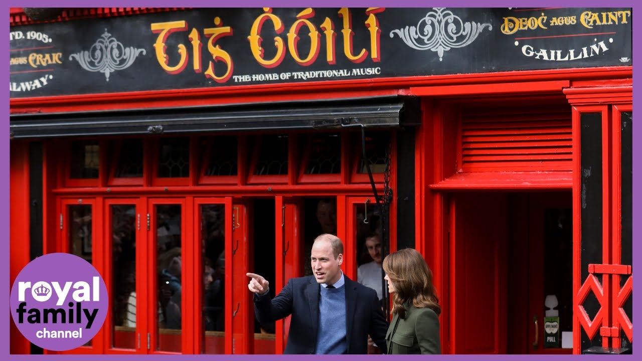Prince William and Kate Visit Tig Coili Pub in Galway