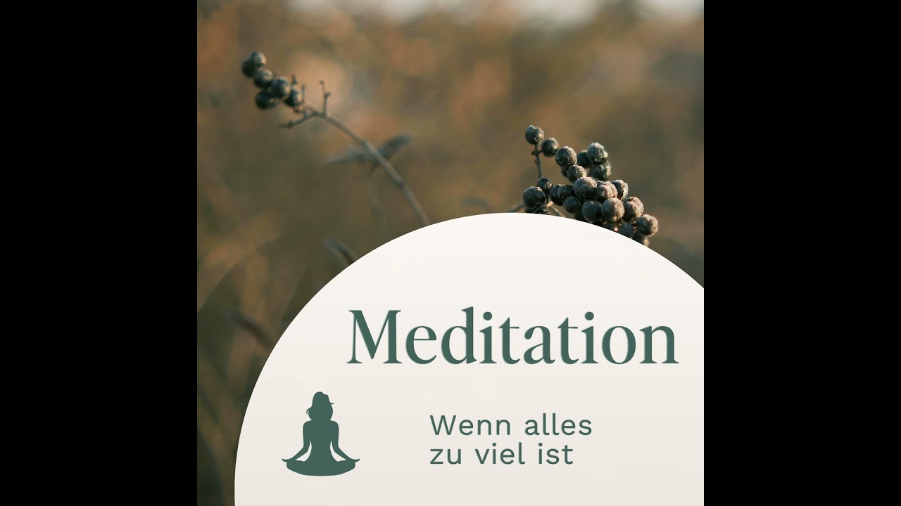 Meditation // Wenn alles zu viel ist