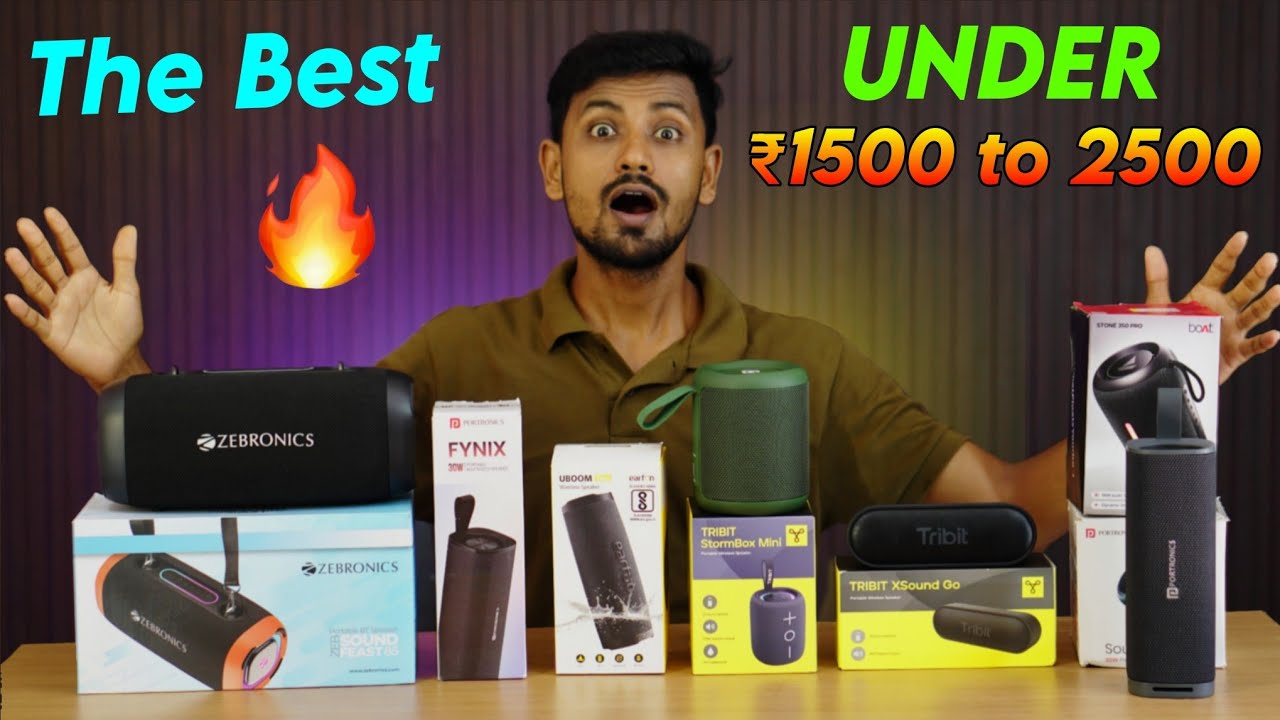 TOP 5⚡ Best Bluetooth Speaker in 2025 India (Don't miss)😳 Best Speaker Under ₹1500, 2000, 2500 🔊🔥