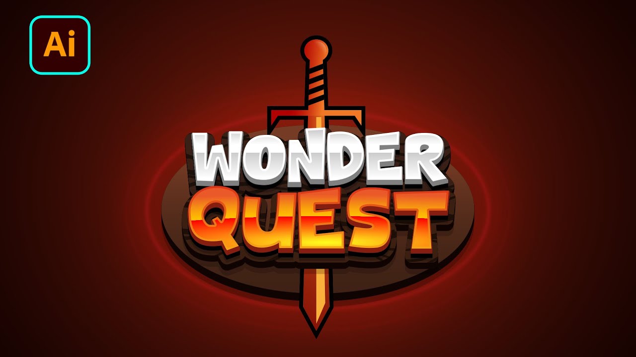 Design with Me and Create a Stunning Modern Style Gaming Logo in Illustrator